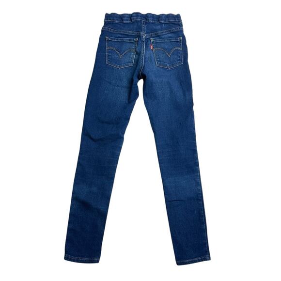 Levi's Denim Jeggings Leggings Girls Size 12 Regular Adjustable Waist - Picture 1 of 5